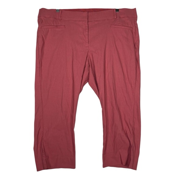 Lane Bryant Pants - Lane Bryant The Allie Ankle Pants 22 Mauve Pink Polished Coquette Stretch Career